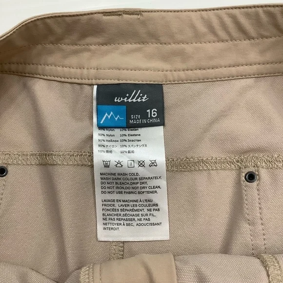 Willit Khaki Shorts NWOT - Picture 6 of 10